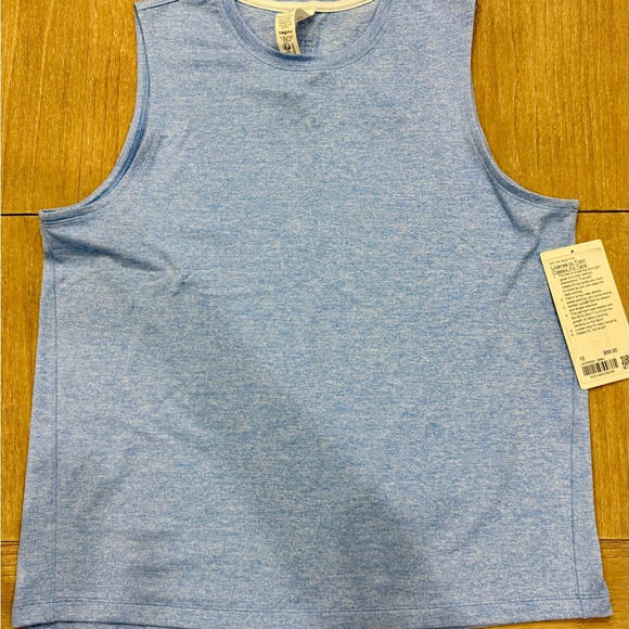 NWT Lululemon License to Train Classic Fit Tank in Heathered Aero Blue - Size 10 - Picture 6 of 7